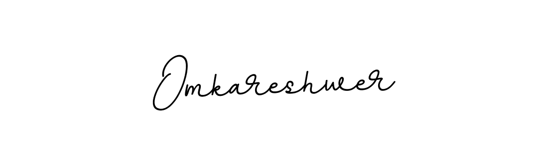 Create a beautiful signature design for name Omkareshwer. With this signature (BallpointsItalic-DORy9) fonts, you can make a handwritten signature for free. Omkareshwer signature style 11 images and pictures png