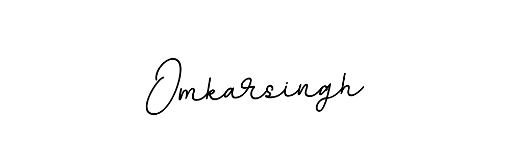 This is the best signature style for the Omkarsingh name. Also you like these signature font (BallpointsItalic-DORy9). Mix name signature. Omkarsingh signature style 11 images and pictures png