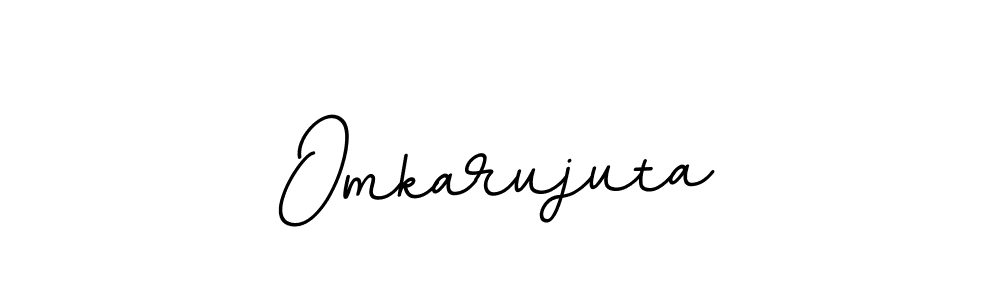 Omkarujuta stylish signature style. Best Handwritten Sign (BallpointsItalic-DORy9) for my name. Handwritten Signature Collection Ideas for my name Omkarujuta. Omkarujuta signature style 11 images and pictures png