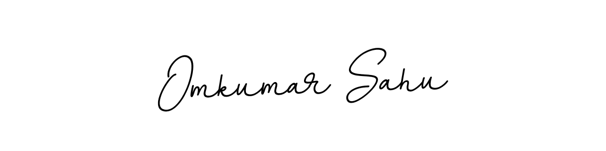 Design your own signature with our free online signature maker. With this signature software, you can create a handwritten (BallpointsItalic-DORy9) signature for name Omkumar Sahu. Omkumar Sahu signature style 11 images and pictures png