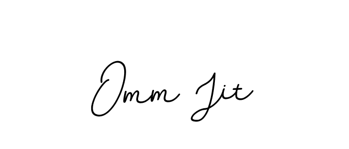 Design your own signature with our free online signature maker. With this signature software, you can create a handwritten (BallpointsItalic-DORy9) signature for name Omm Jit. Omm Jit signature style 11 images and pictures png