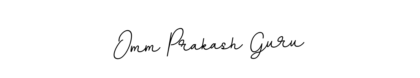 How to make Omm Prakash Guru name signature. Use BallpointsItalic-DORy9 style for creating short signs online. This is the latest handwritten sign. Omm Prakash Guru signature style 11 images and pictures png