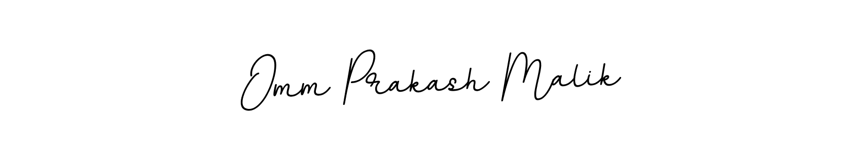 Create a beautiful signature design for name Omm Prakash Malik. With this signature (BallpointsItalic-DORy9) fonts, you can make a handwritten signature for free. Omm Prakash Malik signature style 11 images and pictures png