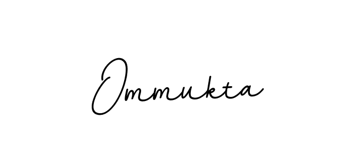 Create a beautiful signature design for name Ommukta. With this signature (BallpointsItalic-DORy9) fonts, you can make a handwritten signature for free. Ommukta signature style 11 images and pictures png