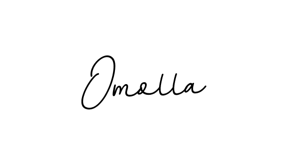 Design your own signature with our free online signature maker. With this signature software, you can create a handwritten (BallpointsItalic-DORy9) signature for name Omolla. Omolla signature style 11 images and pictures png