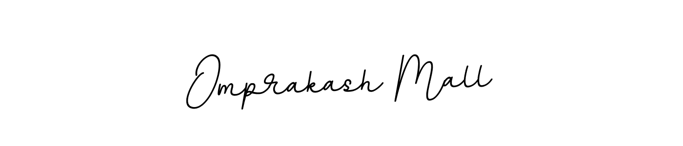 Use a signature maker to create a handwritten signature online. With this signature software, you can design (BallpointsItalic-DORy9) your own signature for name Omprakash Mall. Omprakash Mall signature style 11 images and pictures png