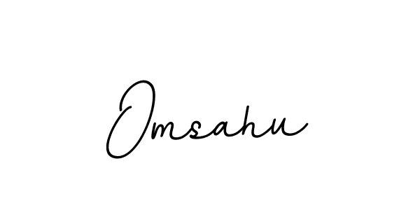 The best way (BallpointsItalic-DORy9) to make a short signature is to pick only two or three words in your name. The name Omsahu include a total of six letters. For converting this name. Omsahu signature style 11 images and pictures png