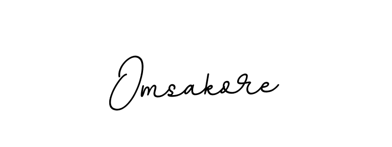 Make a beautiful signature design for name Omsakore. With this signature (BallpointsItalic-DORy9) style, you can create a handwritten signature for free. Omsakore signature style 11 images and pictures png
