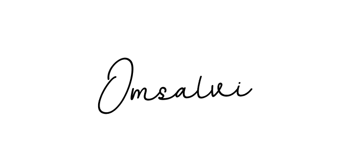 Design your own signature with our free online signature maker. With this signature software, you can create a handwritten (BallpointsItalic-DORy9) signature for name Omsalvi. Omsalvi signature style 11 images and pictures png