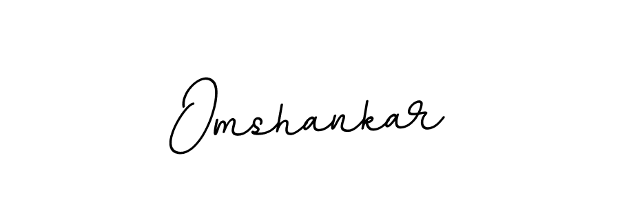 Make a beautiful signature design for name Omshankar. With this signature (BallpointsItalic-DORy9) style, you can create a handwritten signature for free. Omshankar signature style 11 images and pictures png