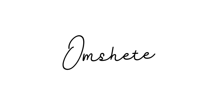 Make a beautiful signature design for name Omshete. With this signature (BallpointsItalic-DORy9) style, you can create a handwritten signature for free. Omshete signature style 11 images and pictures png