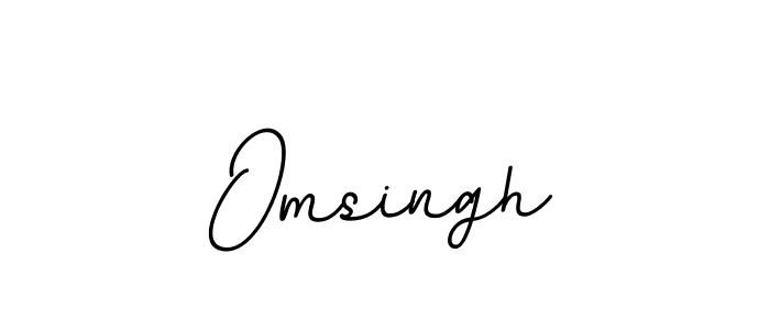 Use a signature maker to create a handwritten signature online. With this signature software, you can design (BallpointsItalic-DORy9) your own signature for name Omsingh. Omsingh signature style 11 images and pictures png