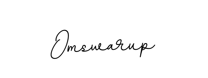 How to make Omswarup signature? BallpointsItalic-DORy9 is a professional autograph style. Create handwritten signature for Omswarup name. Omswarup signature style 11 images and pictures png