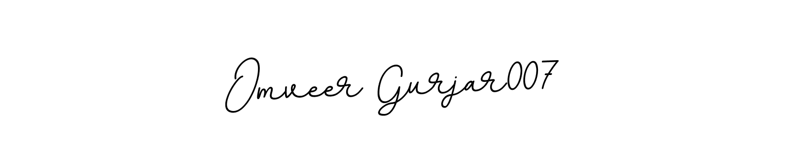 Omveer Gurjar007 stylish signature style. Best Handwritten Sign (BallpointsItalic-DORy9) for my name. Handwritten Signature Collection Ideas for my name Omveer Gurjar007. Omveer Gurjar007 signature style 11 images and pictures png