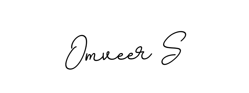 You should practise on your own different ways (BallpointsItalic-DORy9) to write your name (Omveer S) in signature. don't let someone else do it for you. Omveer S signature style 11 images and pictures png