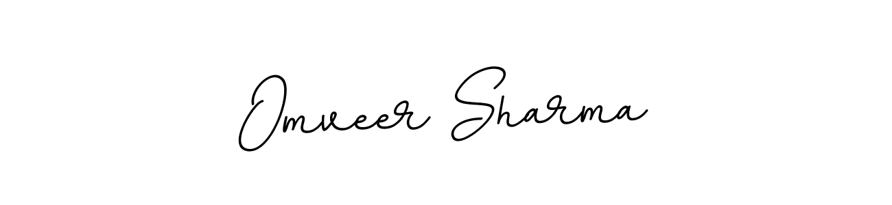 How to make Omveer Sharma name signature. Use BallpointsItalic-DORy9 style for creating short signs online. This is the latest handwritten sign. Omveer Sharma signature style 11 images and pictures png