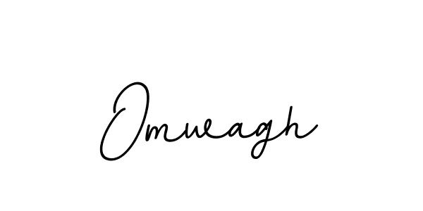 How to make Omwagh name signature. Use BallpointsItalic-DORy9 style for creating short signs online. This is the latest handwritten sign. Omwagh signature style 11 images and pictures png