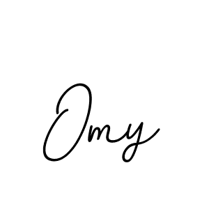 Design your own signature with our free online signature maker. With this signature software, you can create a handwritten (BallpointsItalic-DORy9) signature for name Omy. Omy signature style 11 images and pictures png