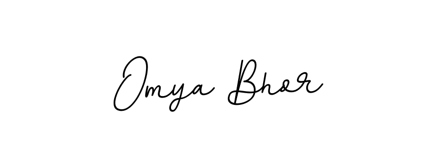 Create a beautiful signature design for name Omya Bhor. With this signature (BallpointsItalic-DORy9) fonts, you can make a handwritten signature for free. Omya Bhor signature style 11 images and pictures png