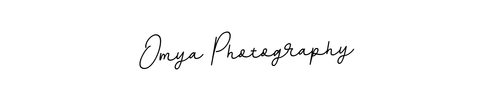 How to make Omya Photography name signature. Use BallpointsItalic-DORy9 style for creating short signs online. This is the latest handwritten sign. Omya Photography signature style 11 images and pictures png