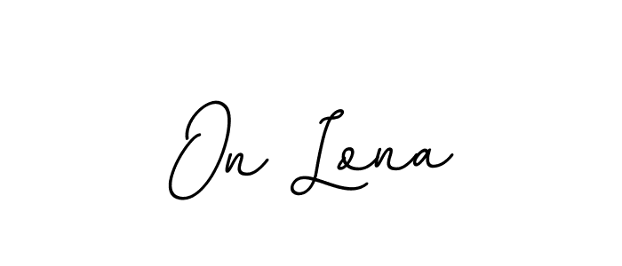 if you are searching for the best signature style for your name On Lona. so please give up your signature search. here we have designed multiple signature styles  using BallpointsItalic-DORy9. On Lona signature style 11 images and pictures png