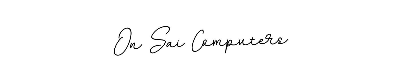 The best way (BallpointsItalic-DORy9) to make a short signature is to pick only two or three words in your name. The name On Sai Computers include a total of six letters. For converting this name. On Sai Computers signature style 11 images and pictures png