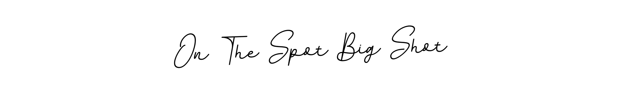 Make a beautiful signature design for name On The Spot Big Shot. Use this online signature maker to create a handwritten signature for free. On The Spot Big Shot signature style 11 images and pictures png