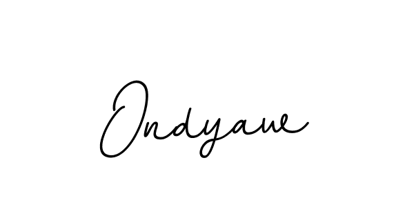 Design your own signature with our free online signature maker. With this signature software, you can create a handwritten (BallpointsItalic-DORy9) signature for name Ondyaw. Ondyaw signature style 11 images and pictures png