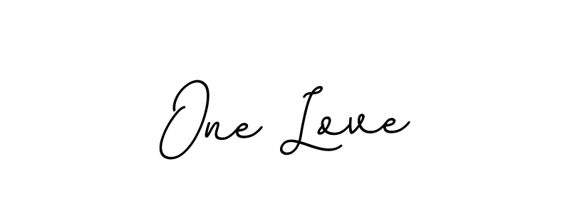 You should practise on your own different ways (BallpointsItalic-DORy9) to write your name (One Love) in signature. don't let someone else do it for you. One Love signature style 11 images and pictures png