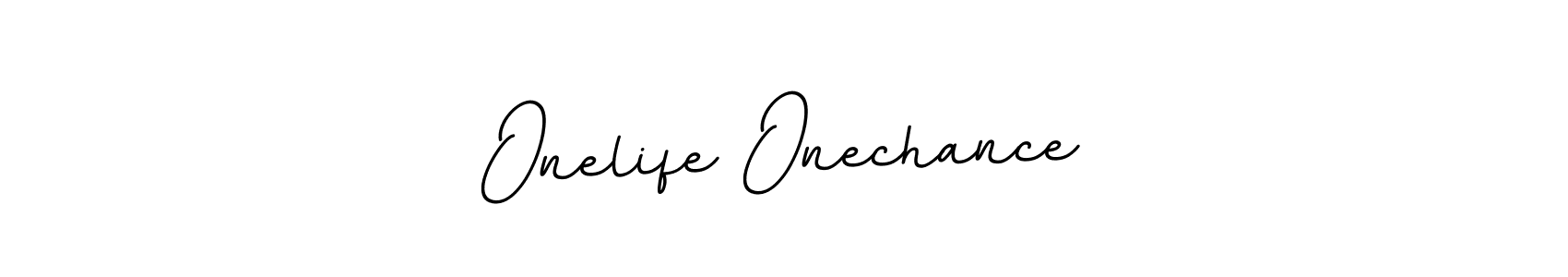 Make a beautiful signature design for name Onelife Onechance. With this signature (BallpointsItalic-DORy9) style, you can create a handwritten signature for free. Onelife Onechance signature style 11 images and pictures png