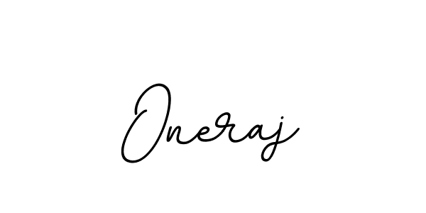 Design your own signature with our free online signature maker. With this signature software, you can create a handwritten (BallpointsItalic-DORy9) signature for name Oneraj. Oneraj signature style 11 images and pictures png