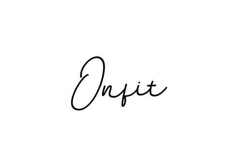 Design your own signature with our free online signature maker. With this signature software, you can create a handwritten (BallpointsItalic-DORy9) signature for name Onfit. Onfit signature style 11 images and pictures png