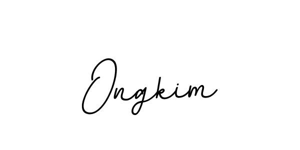 How to make Ongkim signature? BallpointsItalic-DORy9 is a professional autograph style. Create handwritten signature for Ongkim name. Ongkim signature style 11 images and pictures png