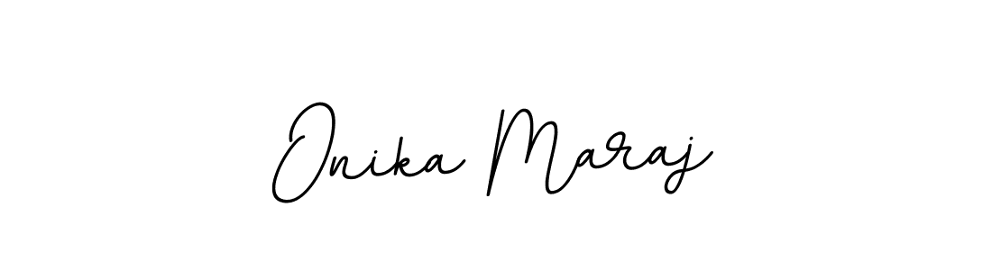 Design your own signature with our free online signature maker. With this signature software, you can create a handwritten (BallpointsItalic-DORy9) signature for name Onika Maraj. Onika Maraj signature style 11 images and pictures png