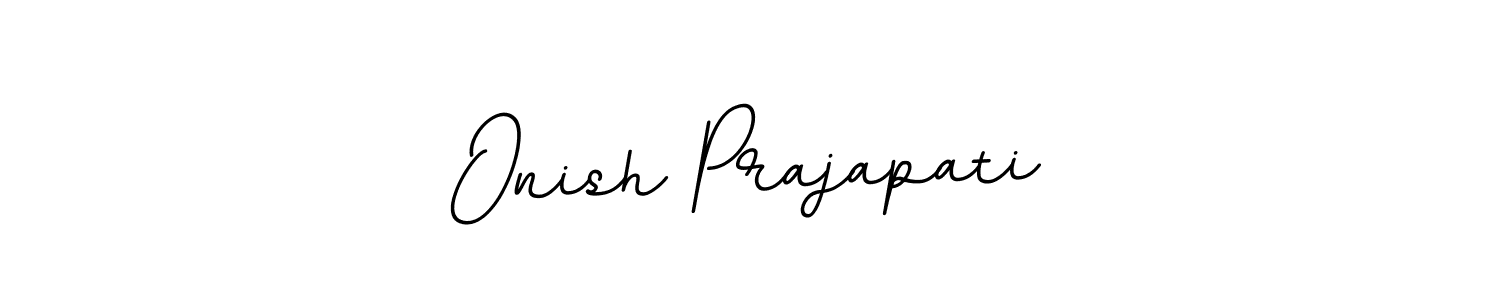 It looks lik you need a new signature style for name Onish Prajapati. Design unique handwritten (BallpointsItalic-DORy9) signature with our free signature maker in just a few clicks. Onish Prajapati signature style 11 images and pictures png