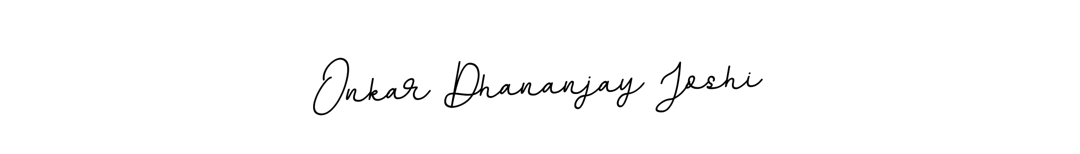 The best way (BallpointsItalic-DORy9) to make a short signature is to pick only two or three words in your name. The name Onkar Dhananjay Joshi include a total of six letters. For converting this name. Onkar Dhananjay Joshi signature style 11 images and pictures png