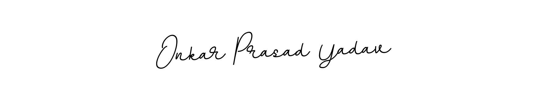 if you are searching for the best signature style for your name Onkar Prasad Yadav. so please give up your signature search. here we have designed multiple signature styles  using BallpointsItalic-DORy9. Onkar Prasad Yadav signature style 11 images and pictures png