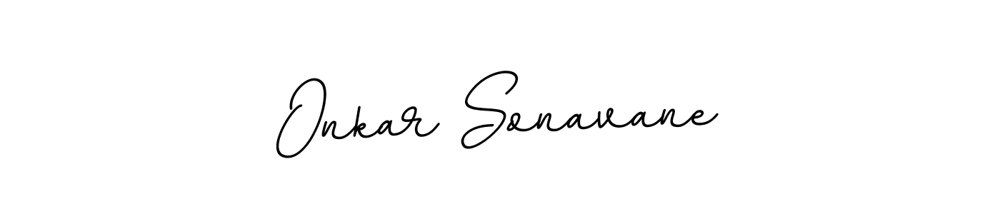 Onkar Sonavane stylish signature style. Best Handwritten Sign (BallpointsItalic-DORy9) for my name. Handwritten Signature Collection Ideas for my name Onkar Sonavane. Onkar Sonavane signature style 11 images and pictures png