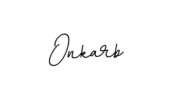 Make a beautiful signature design for name Onkarb. With this signature (BallpointsItalic-DORy9) style, you can create a handwritten signature for free. Onkarb signature style 11 images and pictures png