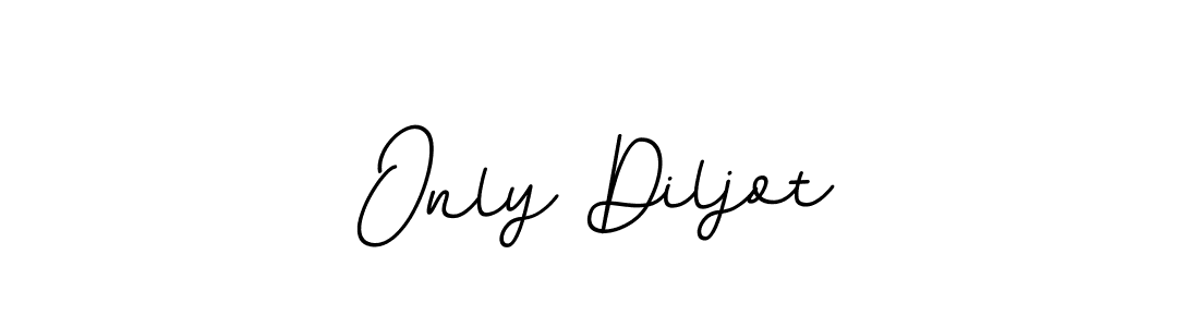 Create a beautiful signature design for name Only Diljot. With this signature (BallpointsItalic-DORy9) fonts, you can make a handwritten signature for free. Only Diljot signature style 11 images and pictures png