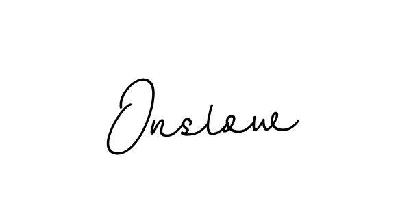 Design your own signature with our free online signature maker. With this signature software, you can create a handwritten (BallpointsItalic-DORy9) signature for name Onslow. Onslow signature style 11 images and pictures png