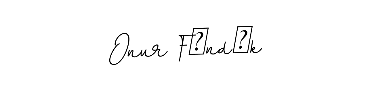 Use a signature maker to create a handwritten signature online. With this signature software, you can design (BallpointsItalic-DORy9) your own signature for name Onur Fındık. Onur Fındık signature style 11 images and pictures png