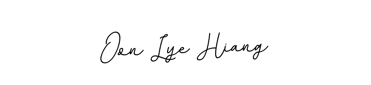 It looks lik you need a new signature style for name Oon Lye Hiang. Design unique handwritten (BallpointsItalic-DORy9) signature with our free signature maker in just a few clicks. Oon Lye Hiang signature style 11 images and pictures png