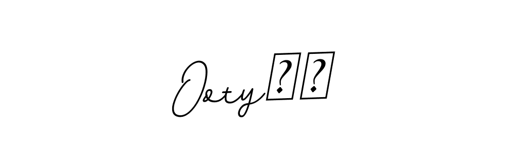 How to make Ooty❤️ name signature. Use BallpointsItalic-DORy9 style for creating short signs online. This is the latest handwritten sign. Ooty❤️ signature style 11 images and pictures png