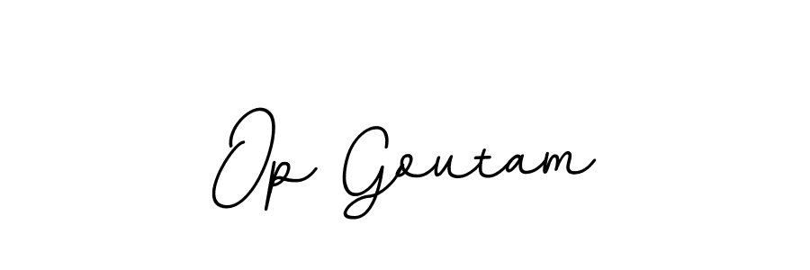 Op Goutam stylish signature style. Best Handwritten Sign (BallpointsItalic-DORy9) for my name. Handwritten Signature Collection Ideas for my name Op Goutam. Op Goutam signature style 11 images and pictures png
