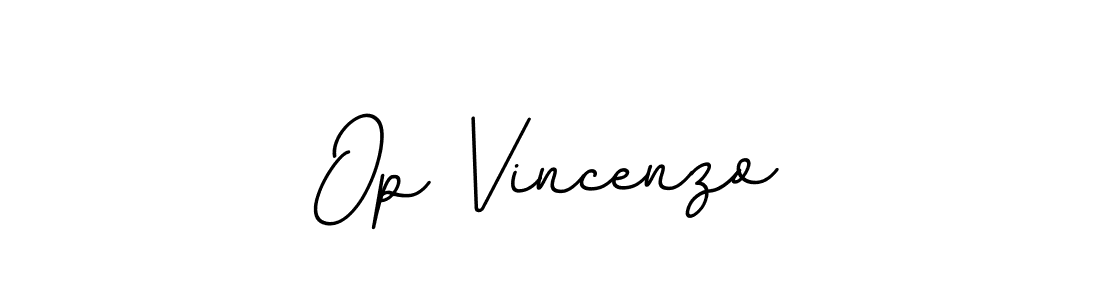 Design your own signature with our free online signature maker. With this signature software, you can create a handwritten (BallpointsItalic-DORy9) signature for name Op Vincenzo. Op Vincenzo signature style 11 images and pictures png