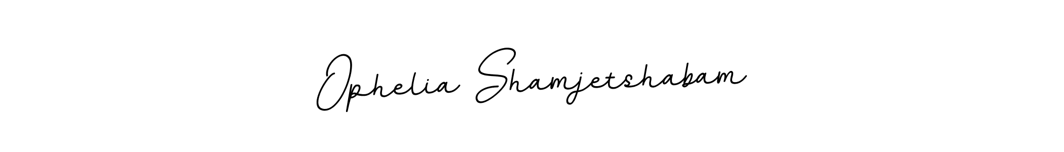 Make a beautiful signature design for name Ophelia Shamjetshabam. With this signature (BallpointsItalic-DORy9) style, you can create a handwritten signature for free. Ophelia Shamjetshabam signature style 11 images and pictures png