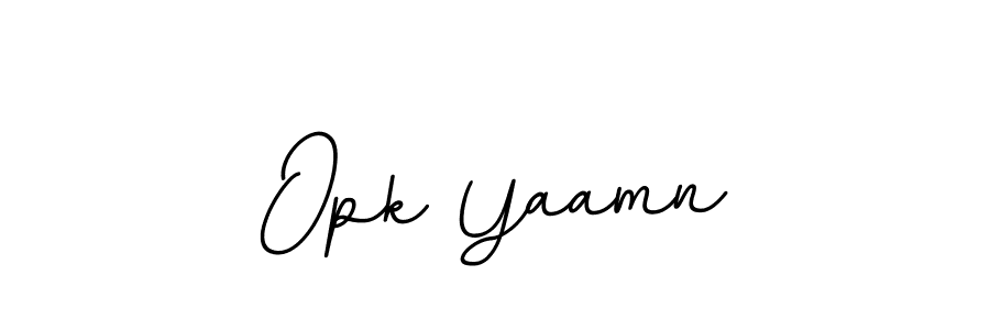 How to make Opk Yaamn name signature. Use BallpointsItalic-DORy9 style for creating short signs online. This is the latest handwritten sign. Opk Yaamn signature style 11 images and pictures png