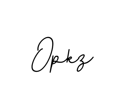 Design your own signature with our free online signature maker. With this signature software, you can create a handwritten (BallpointsItalic-DORy9) signature for name Opkz. Opkz signature style 11 images and pictures png