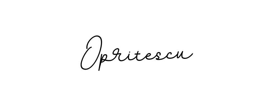 Make a beautiful signature design for name Opritescu. With this signature (BallpointsItalic-DORy9) style, you can create a handwritten signature for free. Opritescu signature style 11 images and pictures png